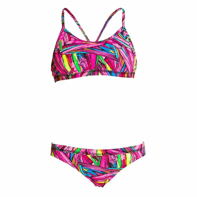 Funkita - Crystal Clash - Girls Racerback Two Piece 4 Funkita - Crystal Clash - Girls Racerback Two Piece - Image 2