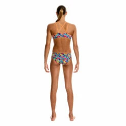 Funkita - Stacked Up - Girls Criss Cross Two Piece -UK Swimsuit Sales 2024 funkita bikini girls swimwear stacked up criss cross two piece 3