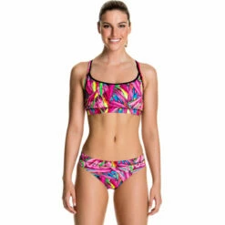 Funkita - Crystal Clash - Ladies Sports Top -UK Swimsuit Sales 2024 funkita bikini ladies swimwear crystal clash bikini sports top 4
