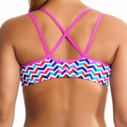 Funkita - Zag Ziggler - Ladies Criss Cross Top -UK Swimsuit Sales 2024 funkita bikini ladies swimwear zag ziggler sports bikini top 3