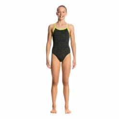 Funkita - Binary Babe - Girls Diamond Back One Piece -UK Swimsuit Sales 2024 funkita binary babe diamond back girls swimsuit 4