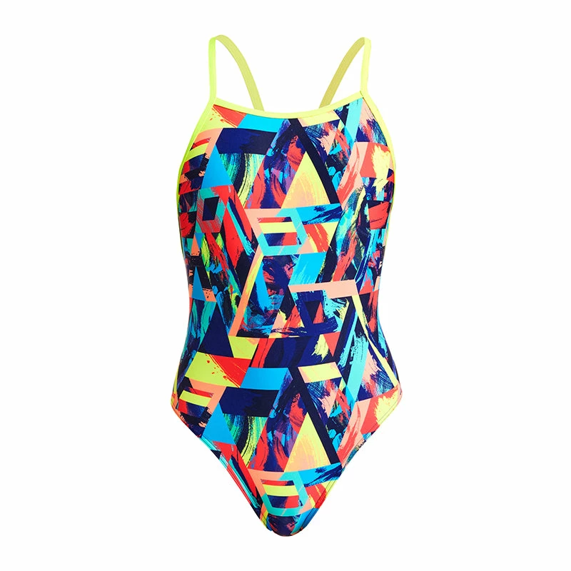 Funkita - Blocked Bars - Girls Diamond Back One Piece 4 Funkita - Blocked Bars - Girls Diamond Back One Piece - Image 2