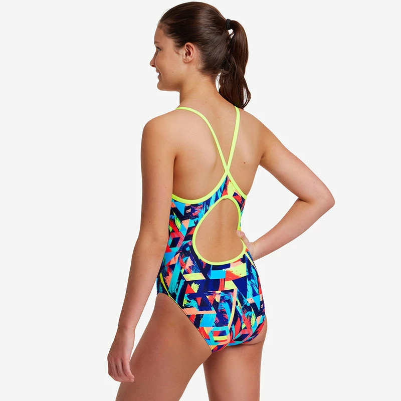 Funkita - Blocked Bars - Girls Diamond Back One Piece 6 Funkita - Blocked Bars - Girls Diamond Back One Piece - Image 4