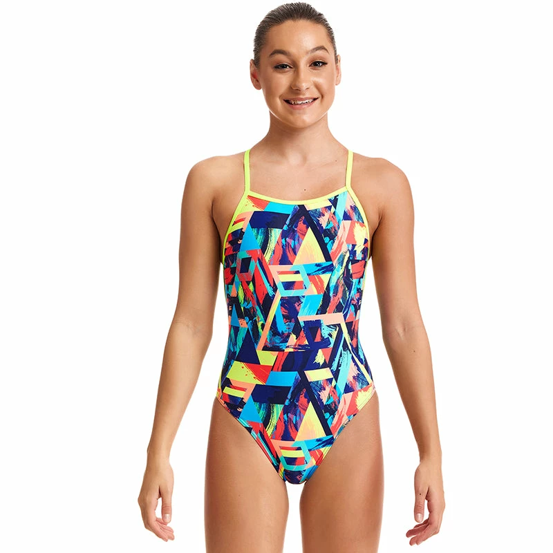 Funkita - Blocked Bars - Girls Diamond Back One Piece 8 Funkita - Blocked Bars - Girls Diamond Back One Piece - Image 6