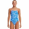 Funkita - BooBam Blue - Girls Diamond Back One Piece -UK Swimsuit Sales 2024 funkita boobam blue girls diamond back one piece 1