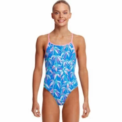 Funkita - BooBam Blue - Girls Diamond Back One Piece