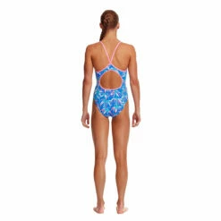 Funkita - BooBam Blue - Girls Diamond Back One Piece -UK Swimsuit Sales 2024 funkita boobam blue girls diamond back one piece 3