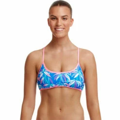 Funkita - BooBam Blue - Ladies Cross Back Tie Bikini Top