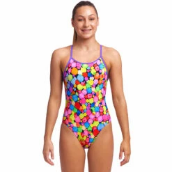 Funkita - Bubble Tea - Girls Diamond Back One Piece