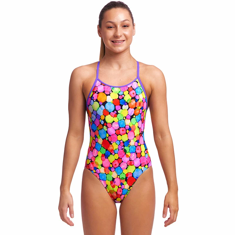 Funkita - Bubble Tea - Girls Diamond Back One Piece 3 Funkita - Bubble Tea - Girls Diamond Back One Piece