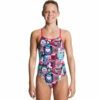 Funkita - Candy Comrade - Girls Diamond Back One Piece -UK Swimsuit Sales 2024 funkita candy comrade girls 1
