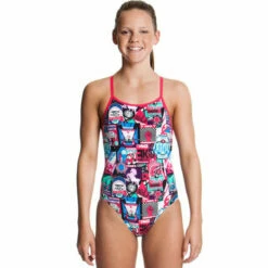 Funkita - Candy Comrade - Girls Diamond Back One Piece