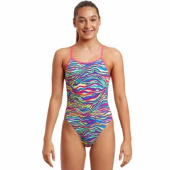 Funkita - Colour Curve - Girls Eco Single Strap One Piece