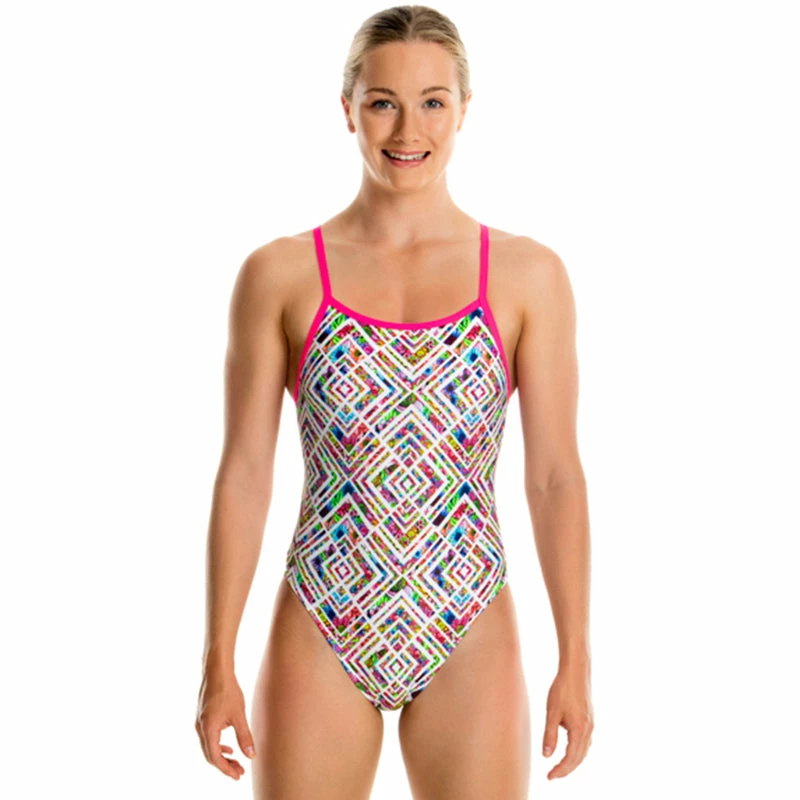 Funkita - Daisy Maze - Girls Single Strap One Piece 3 Funkita - Daisy Maze - Girls Single Strap One Piece
