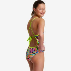 Funkita - Donut Delight - Girls Tie Me Tight One Piece -UK Swimsuit Sales 2024 funkita donut delight girls tie me tight one piece 4