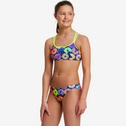 Funkita - Dunking Donuts - Girls Criss Cross Two Piece -UK Swimsuit Sales 2024 funkita dunking donuts girls criss cross two piece 4