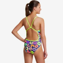 Funkita - Dunking Donuts - Girls Single Strap One Piece -UK Swimsuit Sales 2024 funkita dunking donuts girls single strap one piece 3