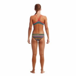 Funkita - Fire Tribe - Girls Racerback Two Piece -UK Swimsuit Sales 2024 funkita fire tribe girls racerback two piece 2