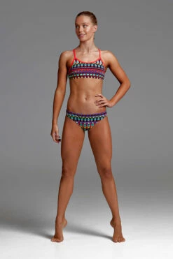 Funkita - Fire Tribe - Girls Racerback Two Piece -UK Swimsuit Sales 2024 funkita fire tribe girls racerback two piece 3