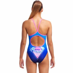 Funkita - Flying Flipper - Girls Diamond Back One Piece -UK Swimsuit Sales 2024 funkita flying flipper girls diamond back one piece 3