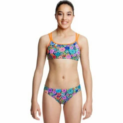 Funkita - Bondi Brollies - Girls Criss Cross Two Piece