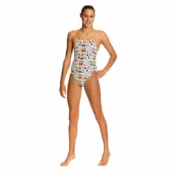 Funkita - Crazy Critters - Girls Cross Back One Piece -UK Swimsuit Sales 2024 funkita girls swimwear crazy critters cross back one piece 4