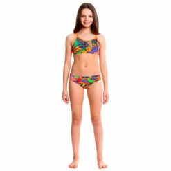 Funkita - Cubism Chaos - Girls Racerback Two Piece -UK Swimsuit Sales 2024 funkita girls swimwear cubism chaos racerback two piece 3