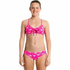 Funkita - Flaming Go Go's - Girls Tie Detail Two Piece