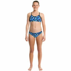 Funkita - Kevlar Coating - Girls Racerback Two Piece -UK Swimsuit Sales 2024 funkita girls swimwear kevlar coating two piece 3