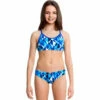 Funkita - Platinum Power - Girls Racerback Two Piece -UK Swimsuit Sales 2024 funkita girls swimwear platinum power two piece 1
