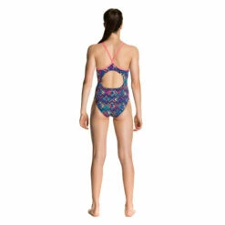 Funkita - Square Up - Girls Diamond Back One Piece -UK Swimsuit Sales 2024 funkita girls swimwear square up diamond back one piece 3
