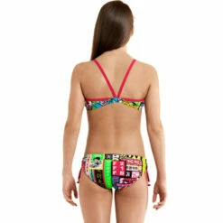 Funkita - Toyko Smackdown - Girls Tie Detail Two Piece -UK Swimsuit Sales 2024 funkita girls swimwear toyko smackdown tie detail two piece 3
