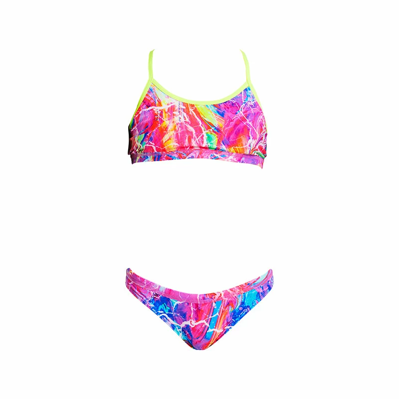 Funkita - Kaleidocolour - Girls Racerback Two Piece 4 Funkita - Kaleidocolour - Girls Racerback Two Piece - Image 2