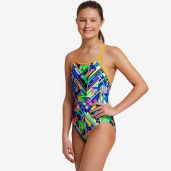 Funkita - Kickflip - Girls Diamond Back One Piece -UK Swimsuit Sales 2024 funkita kickflip girls diamond back one piece 5