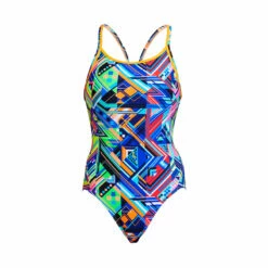Funkita - Kickflip - Ladies Diamond Back One Piece -UK Swimsuit Sales 2024 funkita kickflip ladies diamond back one piece 2