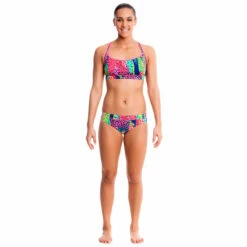 Funkita - Feline Fever - Ladies Sports Top -UK Swimsuit Sales 2024 funkita ladies swimwear feline fever sports top 3