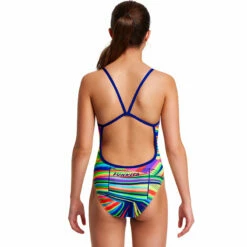 Funkita - Land Lines - Girls Single Strap One Piece -UK Swimsuit Sales 2024 funkita land lines girls single strap one piece 3