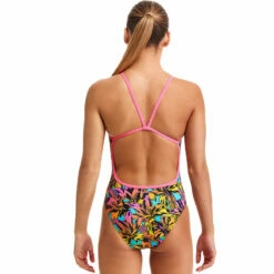 Funkita - Large Lillies - Girls Single Strap One Piece -UK Swimsuit Sales 2024 funkita large lillies girls single strap one piece 3