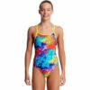 Funkita - Layer Cake - Girls Diamond Back One Piece -UK Swimsuit Sales 2024 funkita layer cake girls diamond back one piece 1