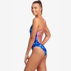 Funkita - Leaf Laser - Ladies Strapped In One Piece -UK Swimsuit Sales 2024 funkita leaf laser ladies strapped in one piece 4