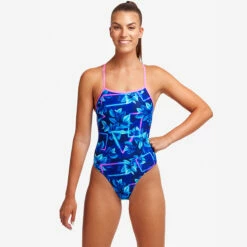 Funkita - Leaf Laser - Ladies Strapped In One Piece -UK Swimsuit Sales 2024 funkita leaf laser ladies strapped in one piece 5