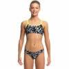 Funkita - Midnight Assassin - Girls Criss Cross Two Piece -UK Swimsuit Sales 2024 funkita midnight assassin criss cross two piece girls bikini 1