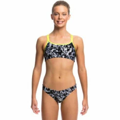 Funkita - Midnight Assassin - Girls Criss Cross Two Piece