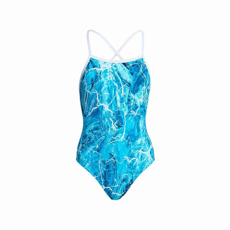Funkita - Mint Marble - Girls Strapped In One Piece 4 Funkita - Mint Marble - Girls Strapped In One Piece - Image 2