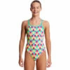 Funkita - Minty Mittens - Girls Diamond Back One Piece