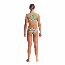 Funkita - Minty Mittens - Girls Criss Cross Two Piece -UK Swimsuit Sales 2024 funkita minty mittens girls racerback two piece 3