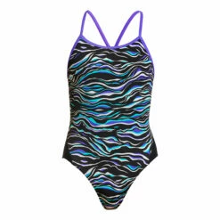 Funkita - Oil Slick - Girls Eco Twisted One Piece -UK Swimsuit Sales 2024 funkita oil slick girls eco twisted one piece 2