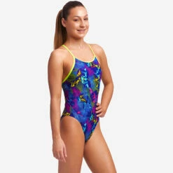 Funkita - Oyster Saucy - Girls Diamond Back One Piece -UK Swimsuit Sales 2024 funkita oyster saucy girls diamond back one piece 5