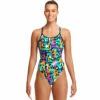 Funkita - Paper Cut - Ladies Diamond Back One Piece -UK Swimsuit Sales 2024 funkita paper cut ladies diamond back one piece 1