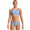 Funkita - Pastel Palm - Girls Criss Cross Two Piece -UK Swimsuit Sales 2024 funkita pastel palm girls criss cross two piece 1